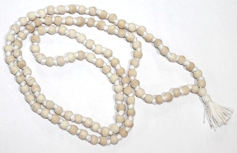 IS4A 8 مللي متر تولسي خرز صلاة الريحان المقدس جابا مالا قلادة كارما معقودة يدويًا (108 + 1) خرز مبارك ومنشط هندوسي بوذي تبتي مسبحة سوبها in Kuwait