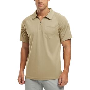 TBMPOY Men's Polo Shirts with Pocket Short Sleeve Quick Dry Casual Sports Outdoor Golf Shirt