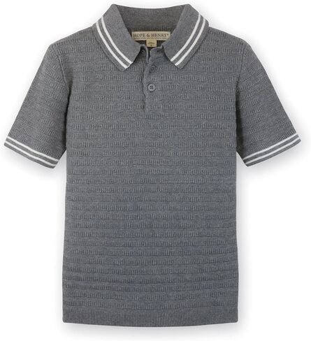 Hope & Henry Boys' Short Sleeve Sweater Polo in Kuwait