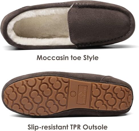 DREAM PAIRS Women's Fuzzy House Slippers Cozy Faux Fur Micro Suede Moccasins Slip on Loafer Shoes for Indoor and Outdoor in Kuwait