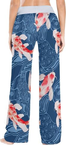 XUWU Women Pajama Pants Sleepwear Comfy Casual Palazzo Lounge Pants Wide Leg in Kuwait