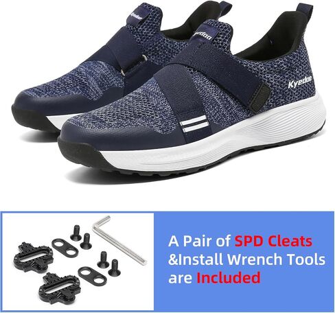 Kyedoo Men's Indoor Cycling Shoes Compatible with SPD Cleats | SPD Cleats Included, Comfortable, Walkable Bike Shoes in Saudi Arabia