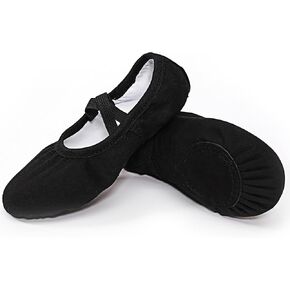 Canvas Ballet Dance Shoes Girls Womens Ballet Shoes Stretch Split Sole for Perform Dance Yoga