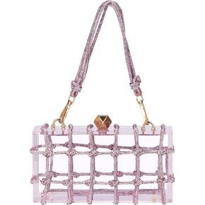 ARTLUXE Acrylic Purse Bag with Rhinestones Clutch Purse Evening Clutches for Wedding and Party in Kuwait