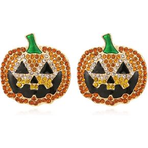 Pumpkin Earrings for Women, Halloween Pumpkin Stud Earrings for Girls, Thanksgiving Pumpkin Earrings Hypoallergenic, Cute Vegetable Pumpkin Earrings Studs, Pumpkin Ear Studs, Holiday Pumpkin Jewelry Gifts Funny Earrings in Kuwait