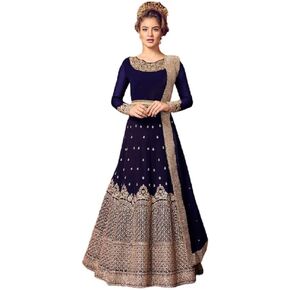 Henith Collection Indian/Pakistani Ethnic Wear Embroidered Anarkali Suit Anarkali Gown for Women