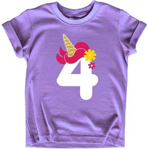 Unordinary Toddler unicorn 4th birthday girl outfit 4 year old shirt fourth birthday baby four bday in Saudi Arabia