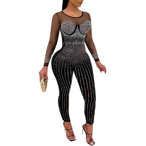المرأة مثير أكمام س الرقبة الترتر Bodycon حزب كلوبوير بذلة السروال القصير