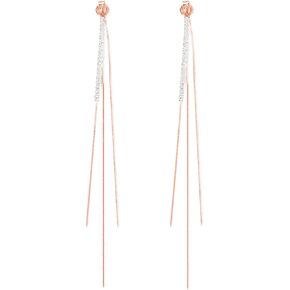 SLUYNZ 925 Sterling Silver CZ Dangle Earrings Chain for Women Teen Girls Long Dangle Earrings Tassel with Snake Chain Backs in Kuwait