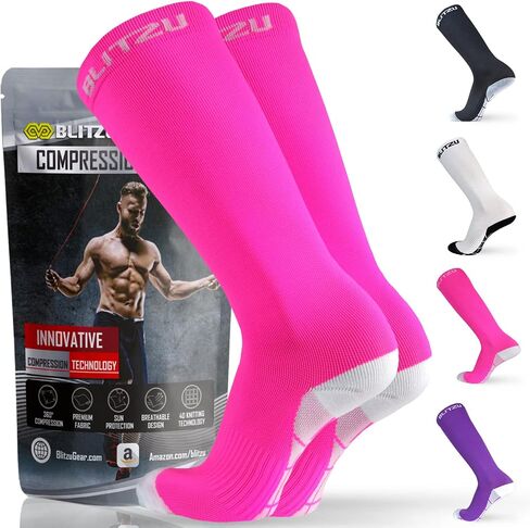 BLITZU Compression Socks For Women & Men Support Socks For Circulation, Compression Stockings For Women. in Kuwait