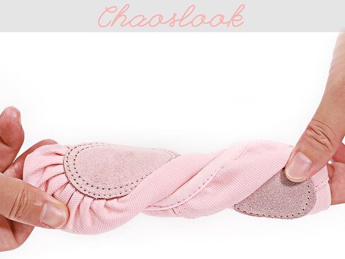 Canvas Ballet Dance Shoes Girls Womens Ballet Shoes Stretch Split Sole for Perform Dance Yoga in Kuwait