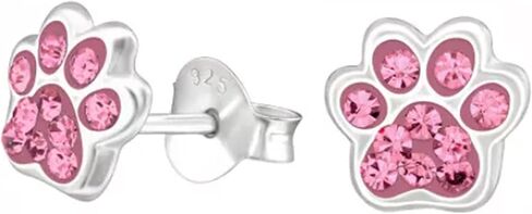 أقراط كيوي ديزي من الفضة الإسترلينية مضادة للحساسية بطباعة مخالب صغيرة، ثقوب متعددة، للغضروف، اللولب، ثقب الأذن الثانية (خالية من النيكل) in Kuwait