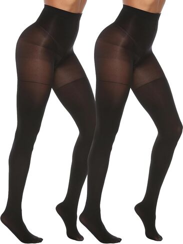 MANZI Tights for Women Tummy Control Semi-Opaque Pantyhose Pack of 2 in Saudi Arabia