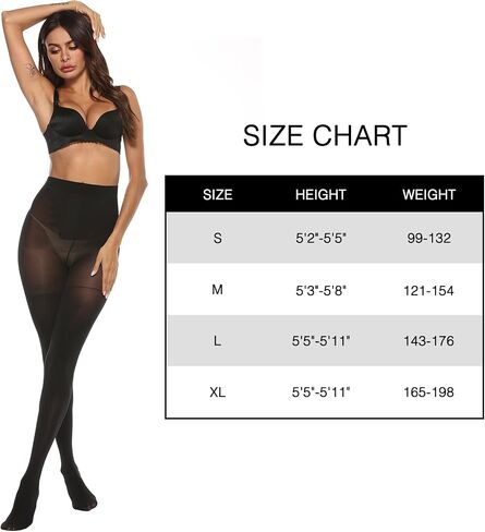 MANZI Tights for Women Tummy Control Semi-Opaque Pantyhose Pack of 2 in Saudi Arabia
