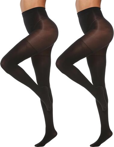 MANZI Tights for Women Tummy Control Semi-Opaque Pantyhose Pack of 2 in Saudi Arabia