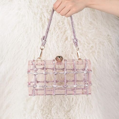 ARTLUXE Acrylic Purse Bag with Rhinestones Clutch Purse Evening Clutches for Wedding and Party in Kuwait