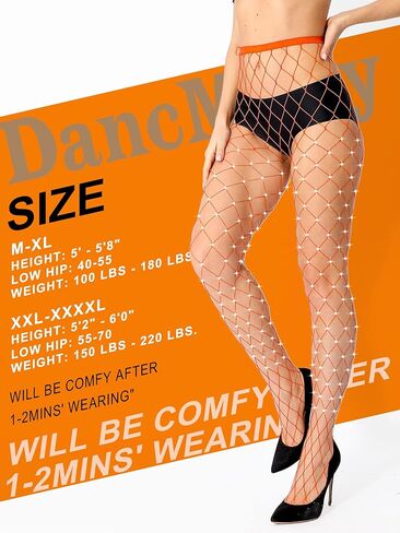 جوارب دانكمولي براقة للنساء، جوارب شبكية من أحجار الراين اللامعة في 20 لونًا موحدًا، 3 أنماط، زوجان in Kuwait