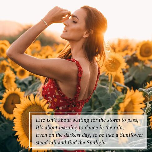 Tarsus Sunflower Gifts for Women Teen Girls, Sunflower Bracelets for Women in Kuwait