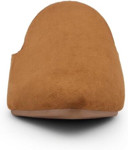 حذاء نسائي من Shoe Land Cally Mules مسطح بمقدمة مدببة سهل الارتداء بدون ظهر ومسطح بدون ظهر in Kuwait
