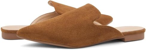 حذاء نسائي من Shoe Land Cally Mules مسطح بمقدمة مدببة سهل الارتداء بدون ظهر ومسطح بدون ظهر in Kuwait