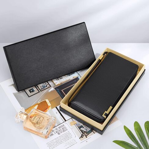 VANNANBA Long Wallet for Women Genuine Leather Zipper Wallet Large Capacity Organizer Accordion Wallet in Saudi Arabia