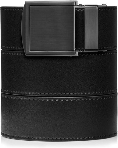 حزام سقاطة كلاسيكي بعرض 1.5 بوصة من SlideBelts - بني موكا مع إبزيم معدني (نباتي) in Kuwait