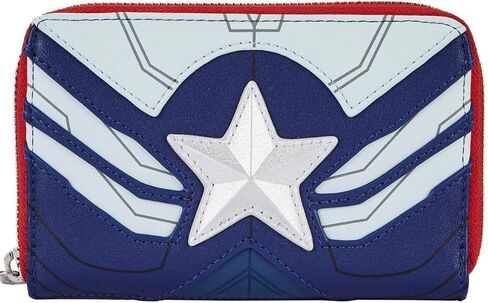 Loungefly Marvel Falcon Captain America Cosplay Zip Around Wallet in Saudi Arabia