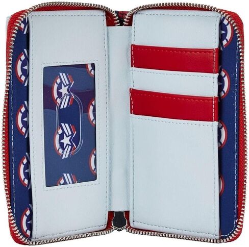 Loungefly Marvel Falcon Captain America Cosplay Zip Around Wallet in Saudi Arabia