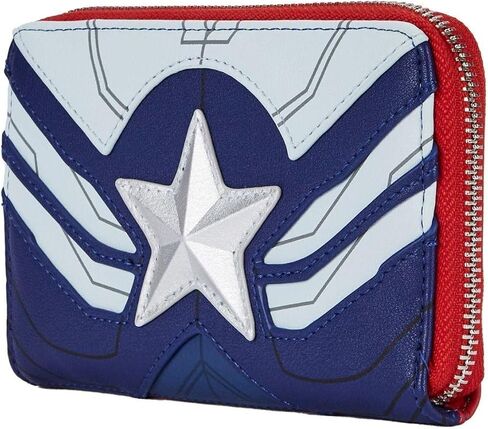 Loungefly Marvel Falcon Captain America Cosplay Zip Around Wallet in Saudi Arabia