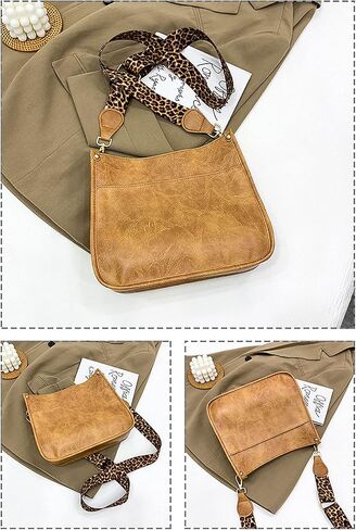 HAIBOLAN Women's Leopard Guitar Strap Crossbody Purse Shoulder Bucket Cross-body Purse in Kuwait