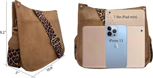 HAIBOLAN Women's Leopard Guitar Strap Crossbody Purse Shoulder Bucket Cross-body Purse in Kuwait