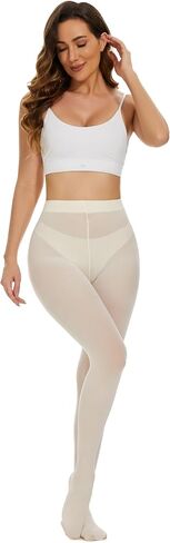 Women's Tights 80D Semi Opaque Soft Solid Color Footed Pantyhose in Kuwait