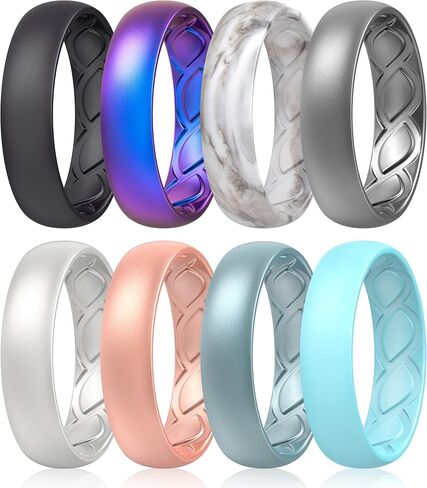 Saco Band Silicone Ring for Women - 6mm Width 1.8mm Thick in Kuwait