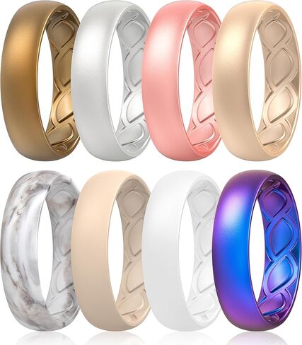 Saco Band Silicone Ring for Women - 6mm Width 1.8mm Thick in Saudi Arabia