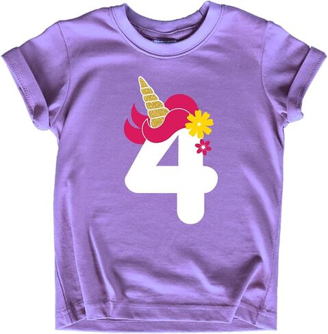 Unordinary Toddler unicorn 4th birthday girl outfit 4 year old shirt fourth birthday baby four bday in Saudi Arabia