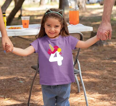 Unordinary Toddler unicorn 4th birthday girl outfit 4 year old shirt fourth birthday baby four bday in Saudi Arabia