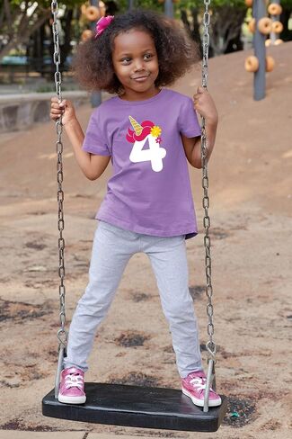 Unordinary Toddler unicorn 4th birthday girl outfit 4 year old shirt fourth birthday baby four bday in Saudi Arabia