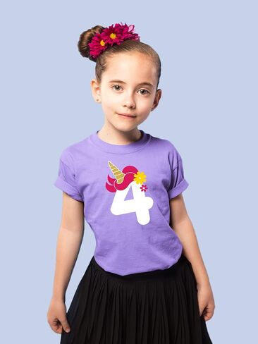 Unordinary Toddler unicorn 4th birthday girl outfit 4 year old shirt fourth birthday baby four bday in Saudi Arabia