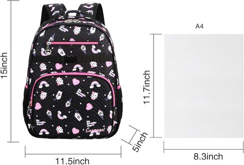حقيبة ظهر Cusangel للأطفال الصغار للفتيات، حقائب ظهر لطيفة متعددة الأقسام للفتيات، حقيبة ظهر خفيفة الوزن ومتينة للفتيات in Kuwait