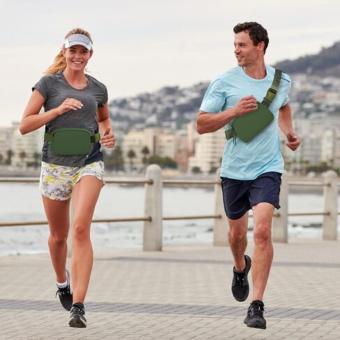 Belt Bag for Women Men, Waterproof Fanny Packs Crossbody Bags for Women with Adjustable Strap Fashion Waist Packs Mini Everywhere Belt Bag for Running Travel Sports in Saudi Arabia