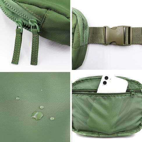 Belt Bag for Women Men, Waterproof Fanny Packs Crossbody Bags for Women with Adjustable Strap Fashion Waist Packs Mini Everywhere Belt Bag for Running Travel Sports in Saudi Arabia