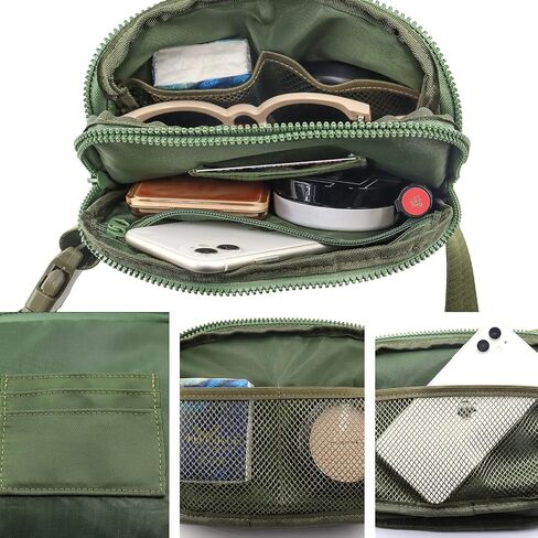 Belt Bag for Women Men, Waterproof Fanny Packs Crossbody Bags for Women with Adjustable Strap Fashion Waist Packs Mini Everywhere Belt Bag for Running Travel Sports in Saudi Arabia