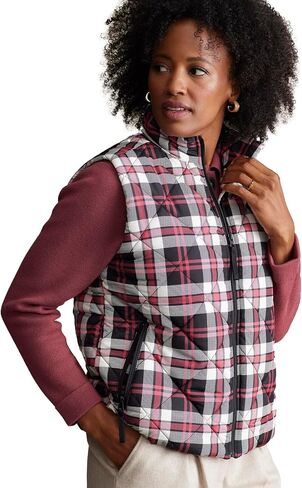 Vera Bradley Women's Zip Up Puffer Vest with Pockets (Extended Size Range) in Saudi Arabia