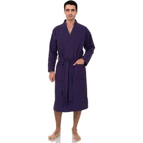 رداء الحمام الرجالي من TowelSelections، 100% قطن ناعم، رداء حمام كيمونو للمنتجعات الصحية in Kuwait