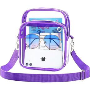 Mossio Clear Crossbody Bag Stadium Approved for Women Men, Transparent Messenger Bag for Work Travel Concert Sport Event in Kuwait
