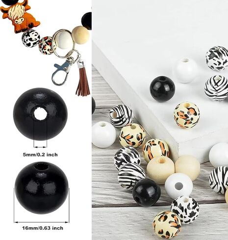 المرتفعات البقرة السوار المفاتيح للنساء البقرة سوار هدية للفتيات الخشب لطيف البقرة طباعة مطرز Keyrings للمفاتيح in Kuwait