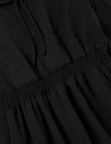 فساتين للفتيات فستان خريفي بأكمام طويلة بلون موحد للفتيات الصغيرات in Kuwait