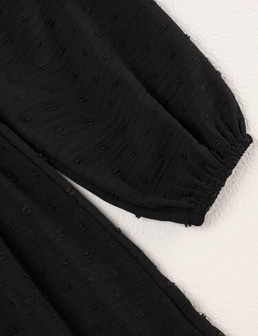 فساتين للفتيات فستان خريفي بأكمام طويلة بلون موحد للفتيات الصغيرات in Kuwait