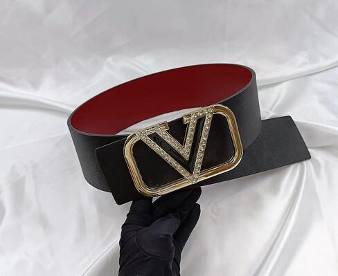 Women's Belt, Wide Belt Vintage Girdle Belt, Fashion V Gold Buckle Double-sided Leather Belts for Dress 2.8'' Wideth in Saudi Arabia