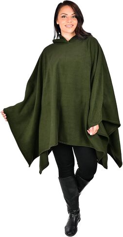 Dare2BStylish Women Poncho Style Hoodie Sweater غطاء من الصوف للطقس البارد in Kuwait